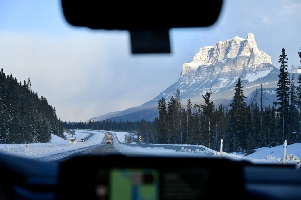 on the road in Canada