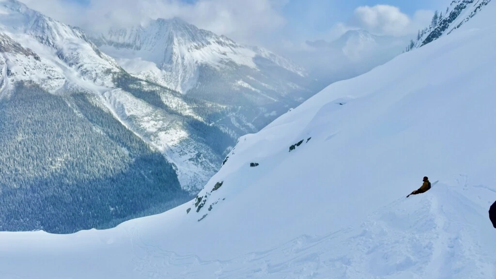 laatste afdaling heliski